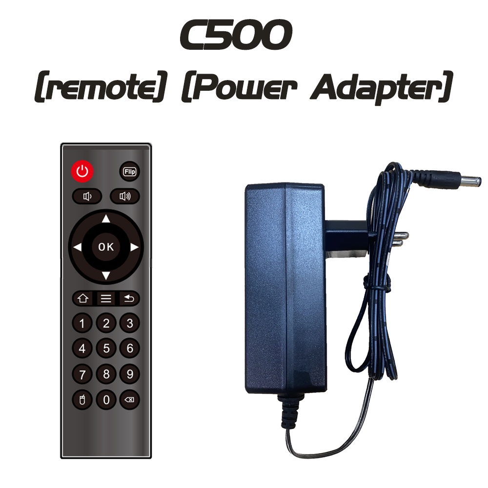 QIAOLET C500 accessories [Remote] [Power Adapter] ฟรีซัน C500 อุปกรณ์ ...