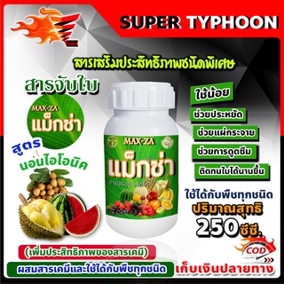 แม็กซ่า Maxza สารจับใบ สารเร่งดูดซึม สารเสริมประสิทธิภาพชนิดพิเศษ ขนาด 250 ซี.ซี.