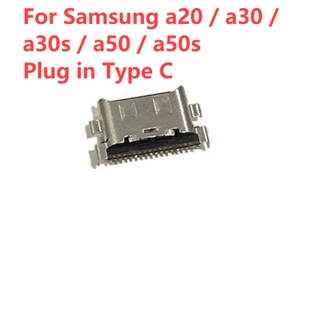 พอร์ตชาร์จ usb Type C สําหรับ Samsung a20 a30 a30s a50 a50s 10-50 ชิ้น