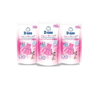 สินค้า D-nee น้ำยาซักผ้า สูตรเข้มข้น Clean & Fresh ชนิดเติม ขนาด 600 มล. (แพ็ค 3)