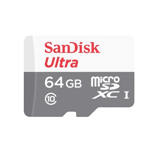 สินค้า SANDISK Micro SD Ultra 64GB, 100MB/s read, C10 Micro SD Cards ME6-000902 การ์ดความจำ