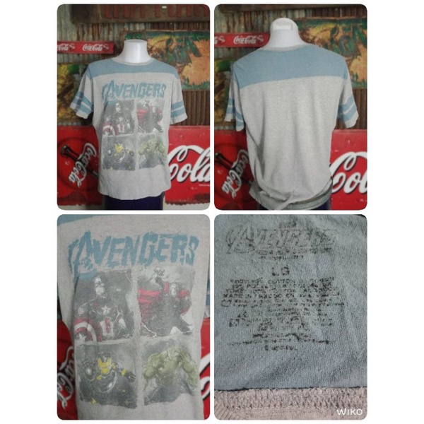 เสื้อยืดมือสอง-marvel-รวมซุปเปอร์ฮีโร่-เสื้อยืด-usa-มือสอง