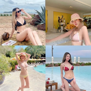 Bikini ชุดว่ายน้ำ บิกินี่/ทูพีช Sexy เซ็กซี่ High-End บิกินี่  แบบคุณดิว ดาราเซเลปใส่เยอะ