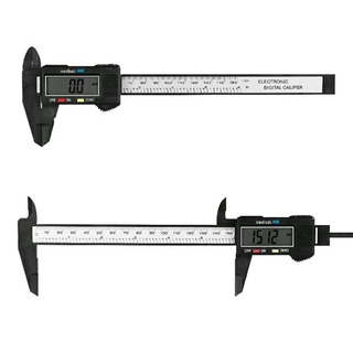 เวอร์เนียร์คาลิปเปอร์ 15 ซม. Digital LCD Gauge 15CM 6" Carbon Fiber Electronic Vernier Micrometer Caliper Kit