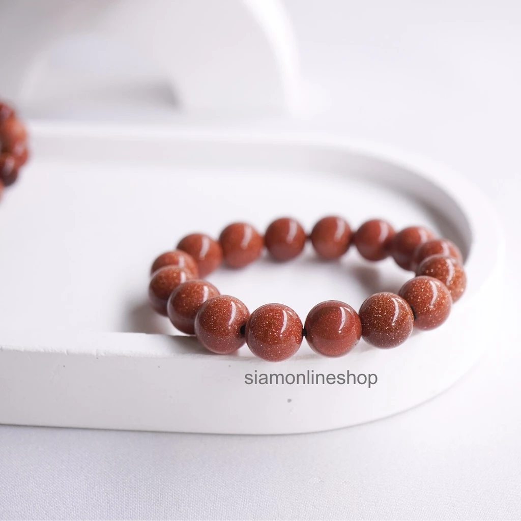 Gold Stone หินมงคล หินทรายทอง เลือกขนาดเม็ดหินได้ (4-20 มม.) หินแห่งความเจริญรุ่งเรือง สร้อยข้อมือหินแท้ https://wayoza.com