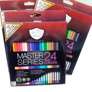 ภาพหน้าปกสินค้าMaster Art สีไม้แท่งยาว 24 สีชนิดใส้ 3.3 มม.TrueColour แถมกบเหลาสีไม้ในกล่อง ซึ่งคุณอาจชอบราคาและรีวิวของสินค้านี้