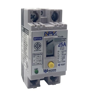 ์NPV เบรกเกอร์กันดูด 25แอมป์ รุ่น NP114L