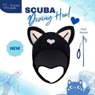 สินค้า Mewmaid Scuba หมวกดำน้ำ รุ่น Kitty Love 3mm Scuba Diving Hood