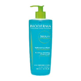 Bioderma Sebium Gel Moussant 500 ml เจลล้างหน้าสำหรับผิวมัน ผิวผสม เป็นสิวง่าย (หมดอายุ 28/2/2025)