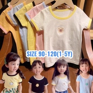 สินค้า H085 เสื้อยืดพาสเทลสำหรับเด็กอายุ 9 เดือน -5 ขวบ (เสื้อยืดเด็ก)