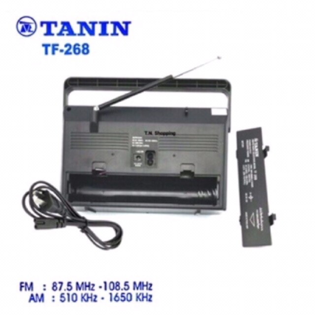 ภาพหน้าปกสินค้าวิทยุธานินทร์ ราคาถูก TANIN รุ่น TF-268 วิทยุธานินท์ วิทยุทรานซิสเตอร์ วิทยุ AM-FM ใช้ถ่าน/ไฟฟ้าได้ คลื่นชัด เสียงใส จากร้าน fangperpetual บน Shopee