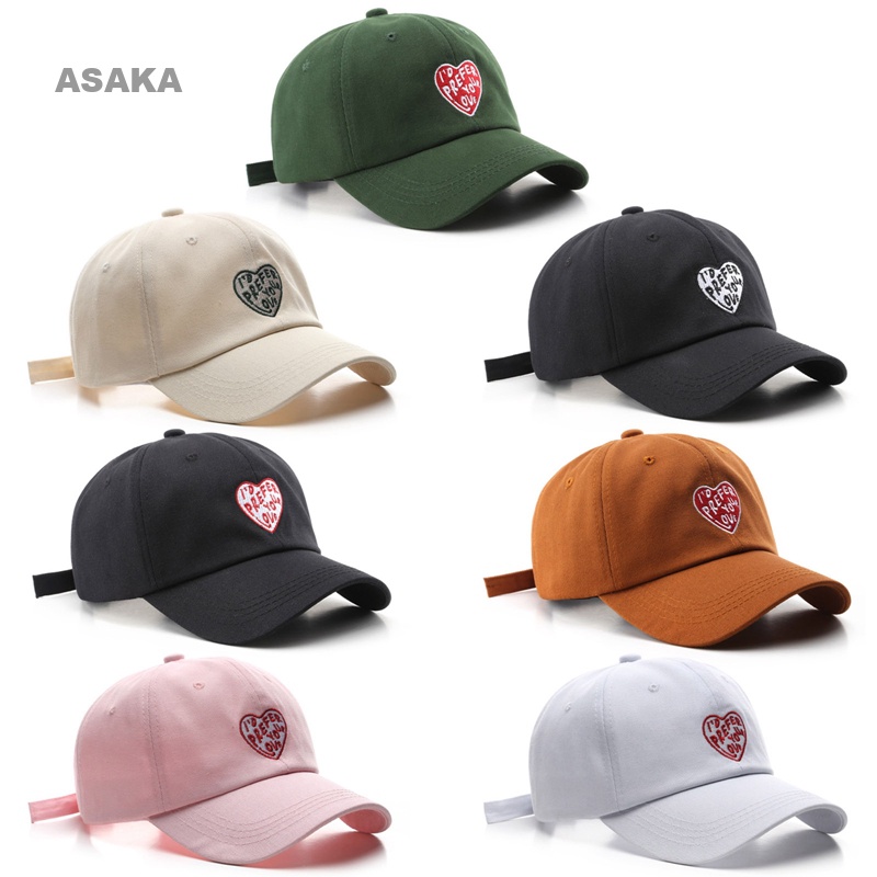 asaka-หมวกเบสบอล-ผ้าฝ้าย-ปักลายตัวอักษร-กันแดด-เหมาะกับเล่นกีฬากลางแจ้ง-แฟชั่นสําหรับผู้ชาย-และผู้หญิง