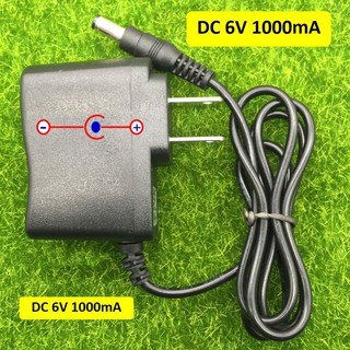 ภาพขนาดย่อของภาพหน้าปกสินค้าDC อะแดปเตอร์ Adapter 6V 1A 1000mAจ่ายไฟสม่ำเสมอไม่ร้อนเร็ว จากร้าน happydeedee4 บน Shopee