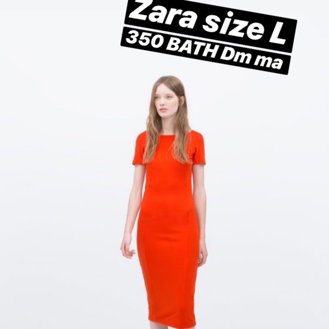 Zara สีส้มปังไม่ไหว size L Shopee Thailand