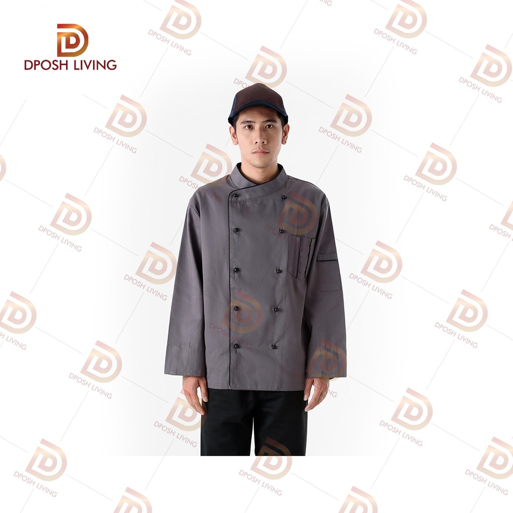 ชุดเชฟ-ชุดเชฟสากล-chef-uniform-เสื้อเชฟแขนยาว-เสื้อกุ๊ก-เสื้อพ่อครัวแม่ครัว-chef-jacket-ของใช้ร้านอาหาร-มือ-1-พร้อมส่ง