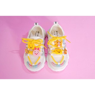 รองเท้าเด็ก ผ้าใบสำหรับเด็ก ลายการ์ตูน Disney Baby 👶🏻 สำหรับ 1 - 6 ขวบ - Pooh ลายหมี