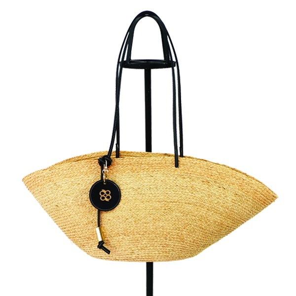 กระเป๋า NATAYABRANDS Shell raffia tote bag #black | Shopee Thailand