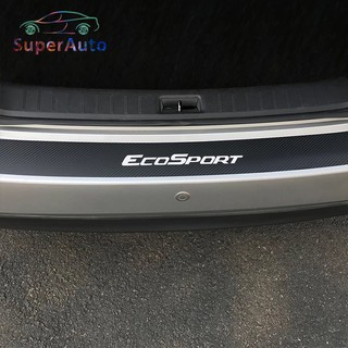 สติกเกอร์คาร์บอนไฟเบอร์ ป้องกันรอย สําหรับติดกันชนหลังรถยนต์ Ford Ecosport