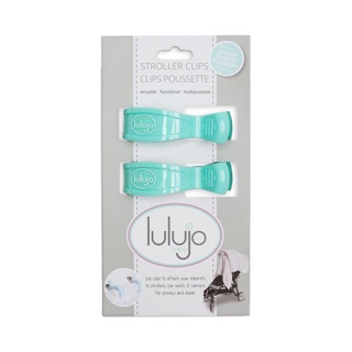 Lulujo คลิปหนีบผ้าคลุมรถเข็น 2-Pack Stroller Clips - Aqua