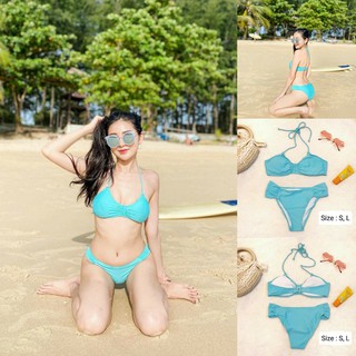 ชุดว่ายน้ำทูพีช Aqua sky Size L