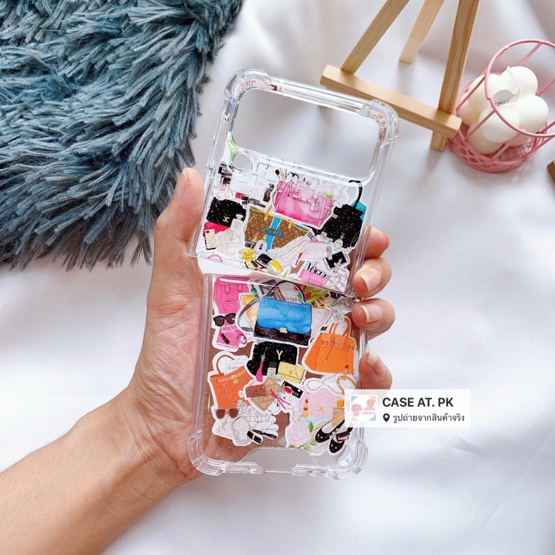 ร้านไทย-cod-เคสลายกระเป๋า-รุ่น-samsung-zflip3-สั่งทำ