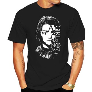 เสื้อยืดลําลอง ผ้าฝ้าย 100% แขนสั้น คอกลม พิมพ์ลาย Arya Stark Has No Name ทรงหลวม สไตล์ฮิปฮอป แฟชั่นฤดูร้อน สําหรับผู้ชา