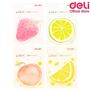 Deli 21538 Sticky Notes กระดาษโน๊ตกาว แบบพกพา 30 แผ่น ขนาด 110x80mm (คละลาย 1 ชิ้น) กระดาษโน๊ต เครื่องเขียน โพสท์อิท