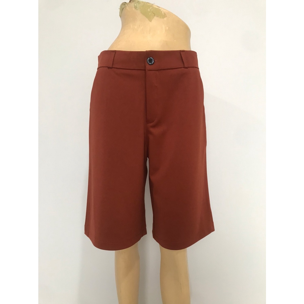 กางเกง-4ส่วน-กางเกงสี่ส่วน-กางเกง4ส่วนผู้หญิง-กางเกงทรงเอ-กางเกงขาบาน-กางเกงสีอิฐ-ส้ม-ชาไทย