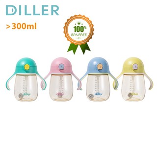 Diller 300มล.ขวดนม Bpa Free Ppsu กันรั่วสําหรับเด็กทารก Mlh8859