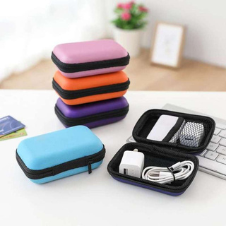 Eco กล่องใส่สายหูฟัง กระเป๋าเก็บสายชาร์จ USB แฟลชไดรฟ์ กล่องอแนกประสงค์ พกพาสะดวก Case Box EVA