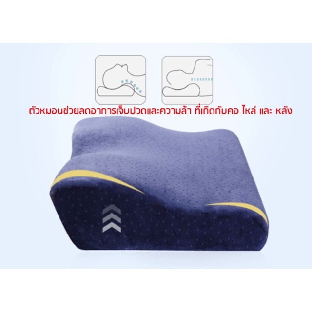 หมอนสุขภาพ-หมอนหนุนเพื่อสุขภาพทรงbutterfly-หมอนหนุนนอน-หมอนรองนอน-memory-foam-100