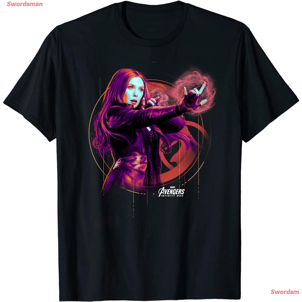 เสื้อยืดลำลอง-marvel-infinity-war-scarlet-wich-tech-graphic-t-shirt-sports-t-shirt