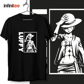 SDEAZ✠✁Infinitee ONE PIECE Straw Hat Luffy Anime Manga Shirt in Black Tshirt For Men and Women round neck cotton tee cre