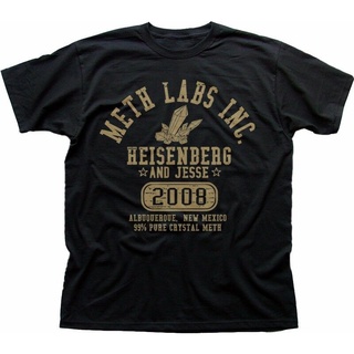 De32wew632 เสื้อยืด ผ้าฝ้าย พิมพ์ลาย Breaking Bad METH LABS Inc Walter Jesse Heisenberg สีดํา สําหรับผู้ชาย FN9274 POI32