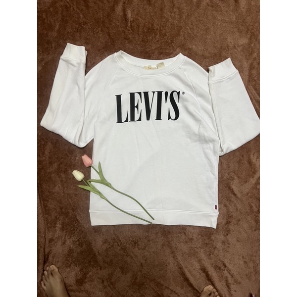 เสื้อแขนยาวสีขาวงานป้าย-levi-s-แท้