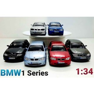 ภาพหน้าปกสินค้าโมเดลรถเหล็ก BMW Serie1 รถโมเดล โมเดลรถบีเอ็มดับเบิ้ลยู  1:34 มี 6 สีให้เลือกสะสม ความยาวรถ 5 นิ้ว (ประมาณเท่าฝ่ามือ) ที่เกี่ยวข้อง