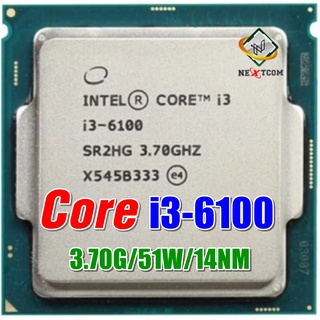 ⚡️CPU Intel Core i3-6100 3.7Ghz  2คอร์ 4เธรด Socket 1151 / ฟรีซิลิโคน จัดส่งไว