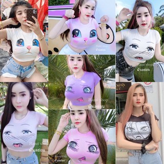 สินค้า เสื้อครอปแมวอ้อน นุ้งอ๊อค สุดฮิต