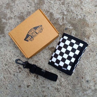 กระเป๋าสตางค์ VANS CHECKERBOARD TRIFOLD GAINES สําหรับผู้ชาย ผู้หญิง