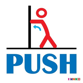 Nameplate PUSH SYMBOL SIGN PANKO SA1920 Sign Home &amp; Furniture แผ่นป้าย สติ๊กเกอร์สัญลักษณ์ผลัก/PUSH PANKO SA1920 ป้ายสัญ