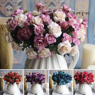 AG Artificial Flower 3D Not Wither Vibrant Multicolor Artificial Rose Flowers Ornament for Household