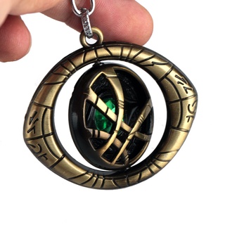 พวงกุญแจ จี้คอสเพลย์ Avengers Doctor Strange Eye Of Agamotto แบบหมุนได้ เหมาะกับของขวัญ