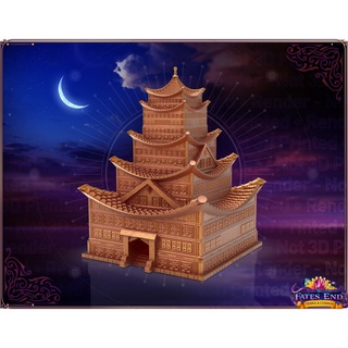 [Plastic] Fates End Dice Tower for Board Game/ Tabletop Games: Pagoda Tower - หอคอยถอยเต๋า