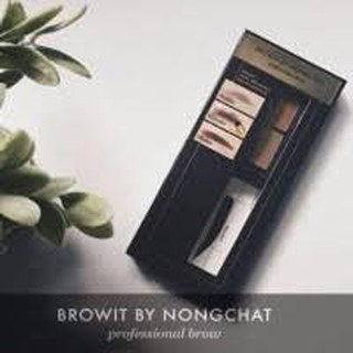 ชุดเขียนคิ้วน้องฉัตร Easy Drawing Brow Shadow 4g Free Brow Sticker 2Pairs Browit Series