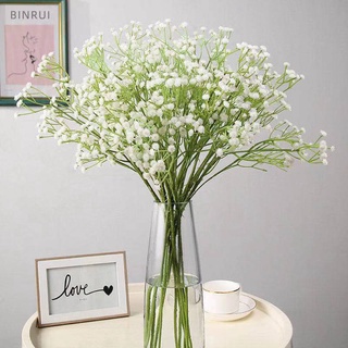 ภาพหน้าปกสินค้าช่อดอกไม้ประดิษฐ์ พลาสติก สําหรับตกแต่งบ้าน งานแต่งงาน DIY ที่เกี่ยวข้อง