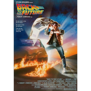 โปสเตอร์หนัง Back to the Future เจาะเวลาหาอดีต Movie Poster ภาพติดผนัง ตกแต่งบ้าน รูปติดห้อง ของสะสม ร้านคนไทย