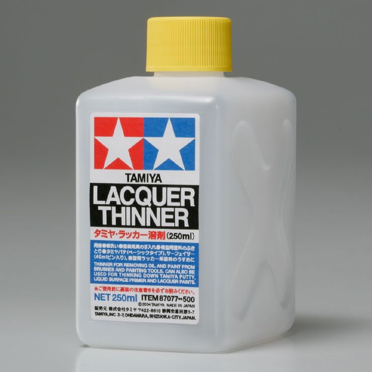 TAMIYA 87077 TAMIYA LACQUER THINNER (250ml) Shopee Thailand