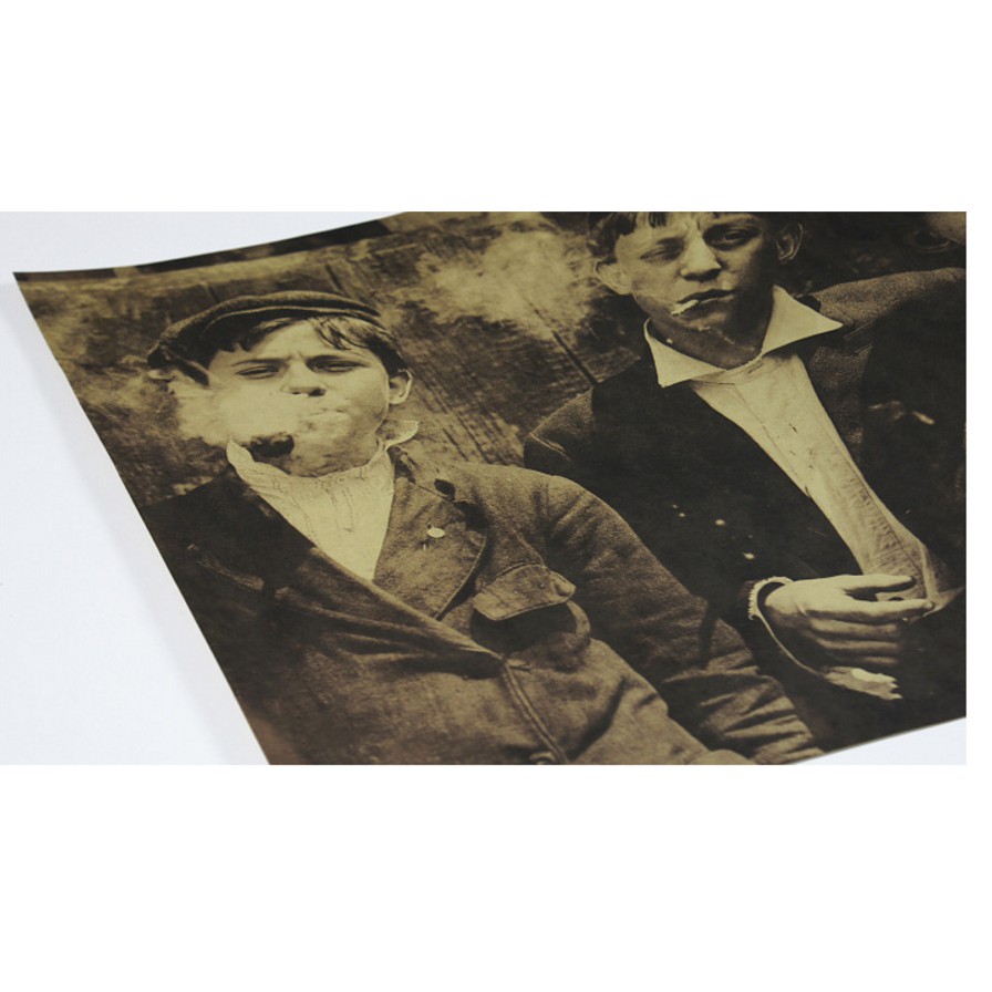 bestprice1920-โปสเตอร์กระดาษ-รูปเด็กสูบบุหรี่-สำหรับตกแต่ง