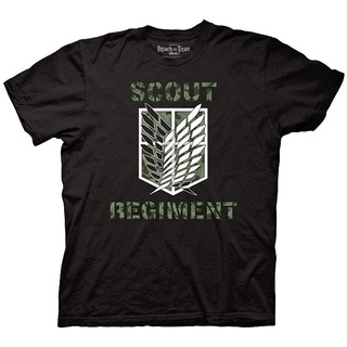 HH Ripple Junction Attack On Titan Season 2 Scout Regiment - Camo Type Adult Tee Shirt เสื้อยืด 2021 คอกลมเสื้อยืด