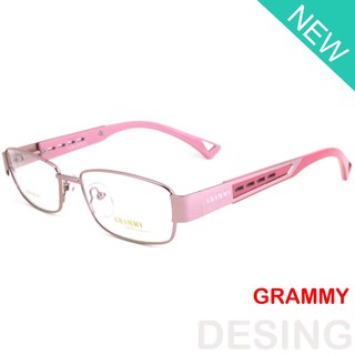 GRAMMY แว่นตา รุ่น 3150 สีชมพู กรอบแว่นตา ( สำหรับตัดเลนส์ ) ทรงสปอร์ต วัสดุ สแตนเลสสตีล หรือเหล็กกล้าไร้สนิม ขาสปริง